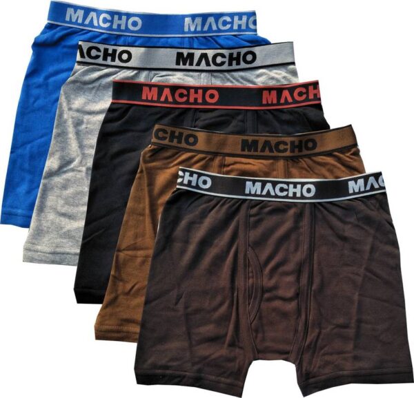 MACHO HINT METRO LONG TRUNK PLAIN ASSORTED COLOUR COMBO 5PCS PACK